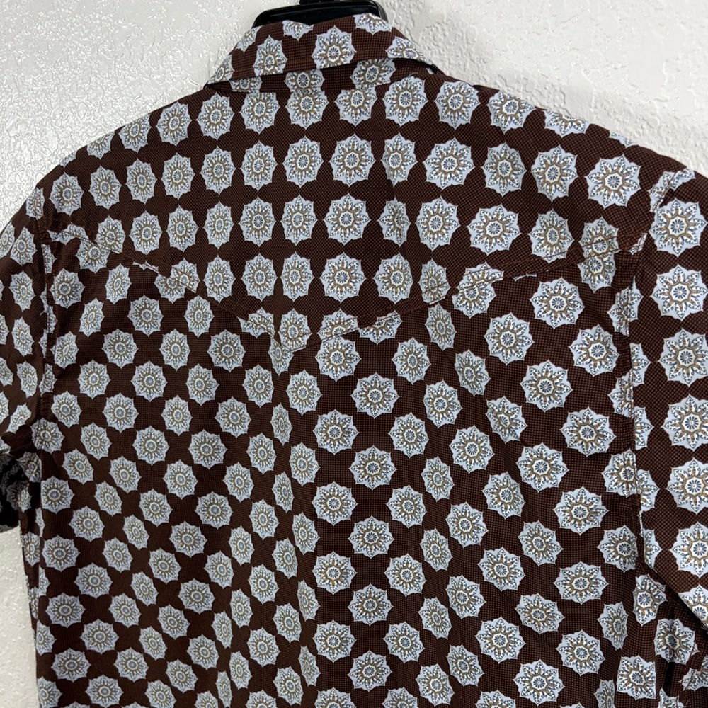 CODY JAMES Authentic Western Apparel Size XL,Men's Brown Patterned Shirt - Picture 9 of 16